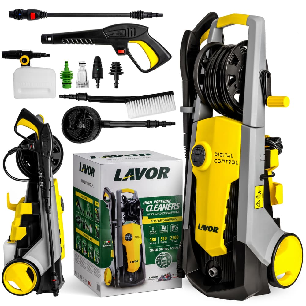 1 Alu Flex Strong X7 (2500 W, 180 bar) Myjka Ciśnieniowa Lavor