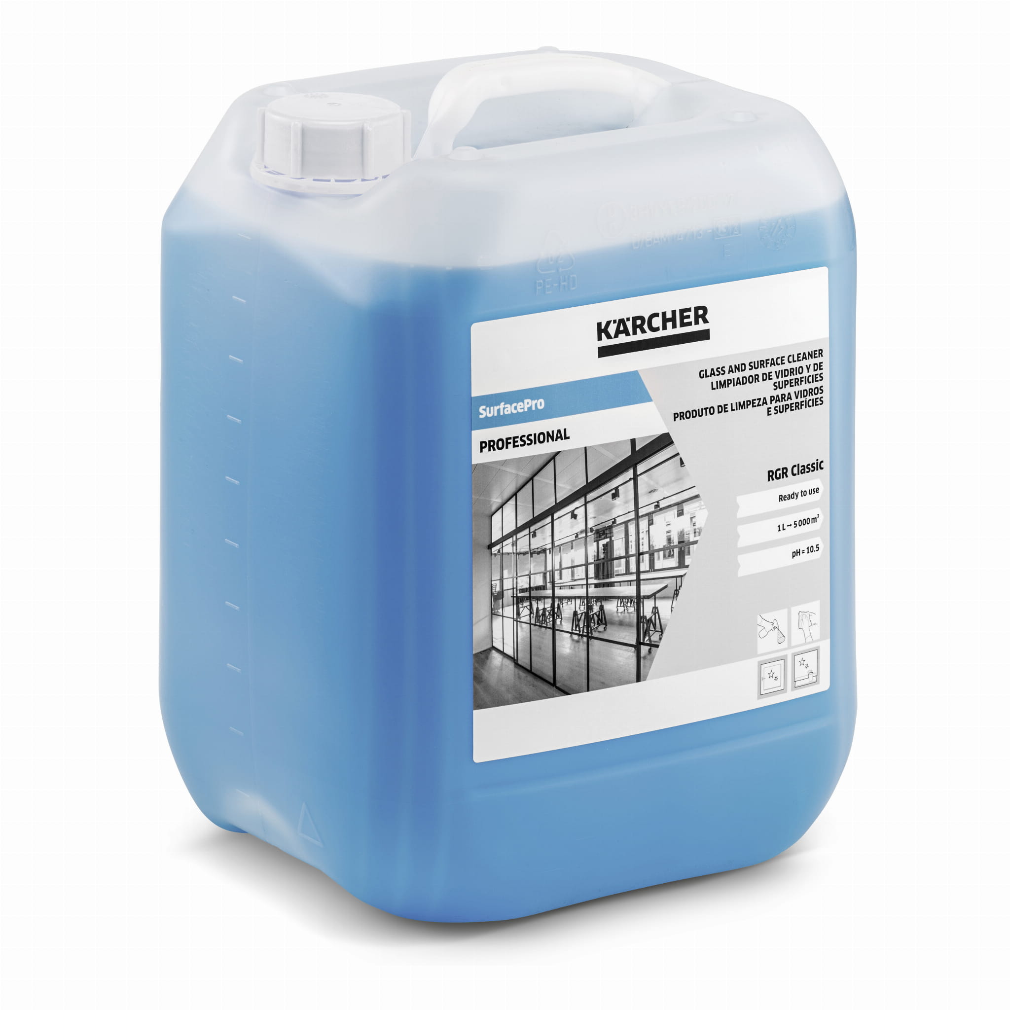 3334090_std_02-300_dpi RGR Classic (10l) Środek do czyszczenia szkła i powierzchni Kärcher